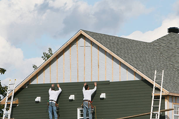 Professional Emergency Siding Repair technician working in Cherryville, PA
